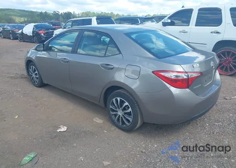 2016 Toyota Corolla Le из США, поврежденный, VIN 2T1BURHE7GC529348